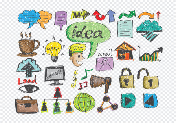 hand doodle商业涂鸦图标集图片下载