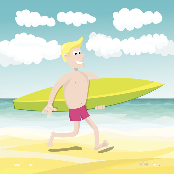 夏冲浪者图片下载