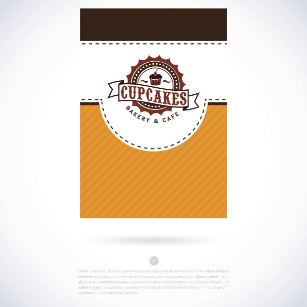 面包店复古的标签图片下载
