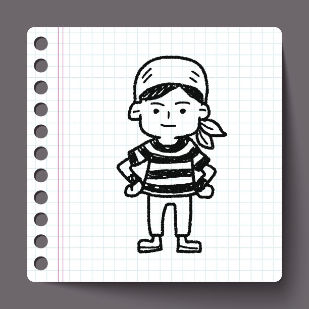 海盗水手涂鸦图片下载