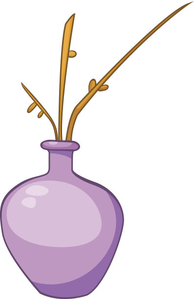 卡通家里的花瓶图片下载