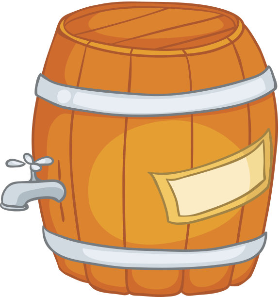 卡通家庭厨房桶图片下载