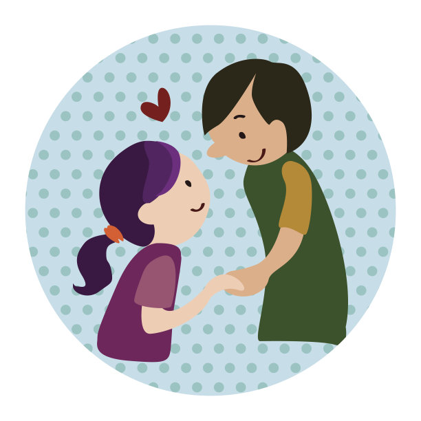 情人节主题爱情情侣元素向量图片下载