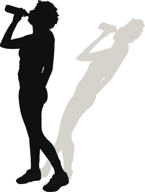 一个女人的矢量剪影。图片下载