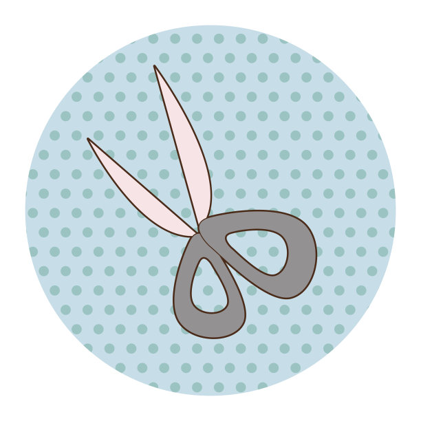 静止剪刀主题元素向量，eps图片下载