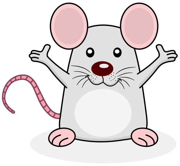 老鼠开心地张开双臂图片下载