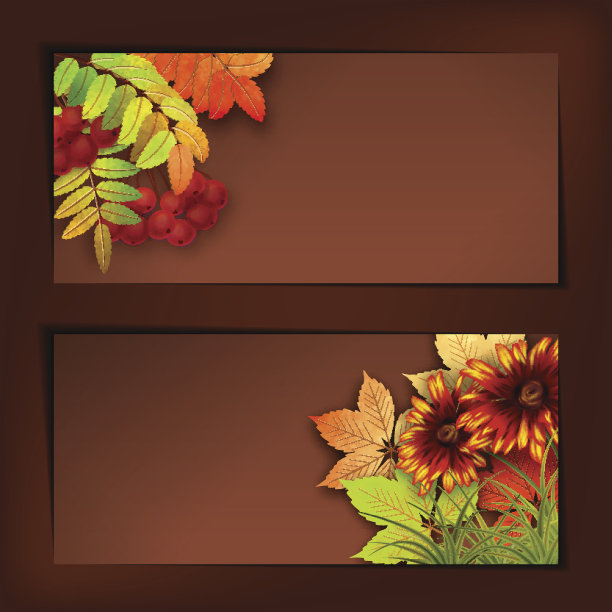 秋向量落叶图片下载