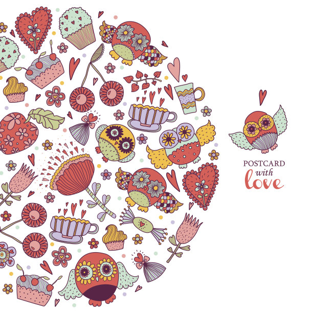 可爱的猫头鹰。图片下载