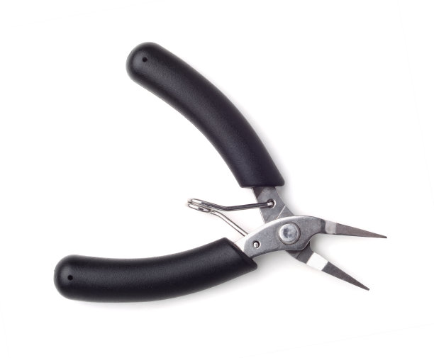 珠宝钳子上隔离白色图片下载