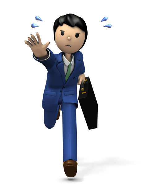 一个商人在追逐什么东西。图片下载