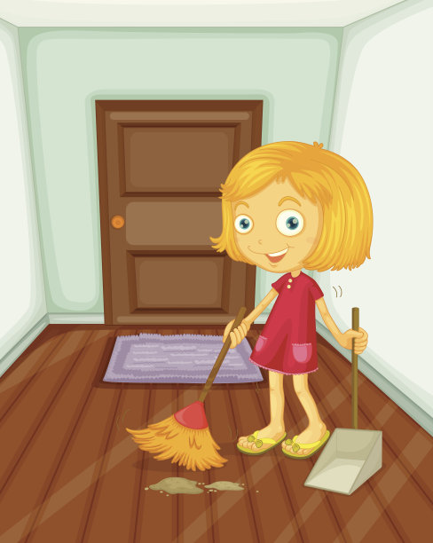 房子里的女孩图片下载