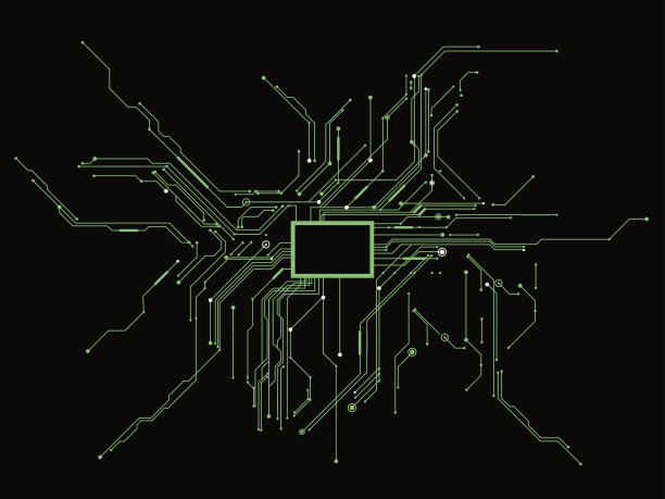 由抽象图形组成的电路。图片下载