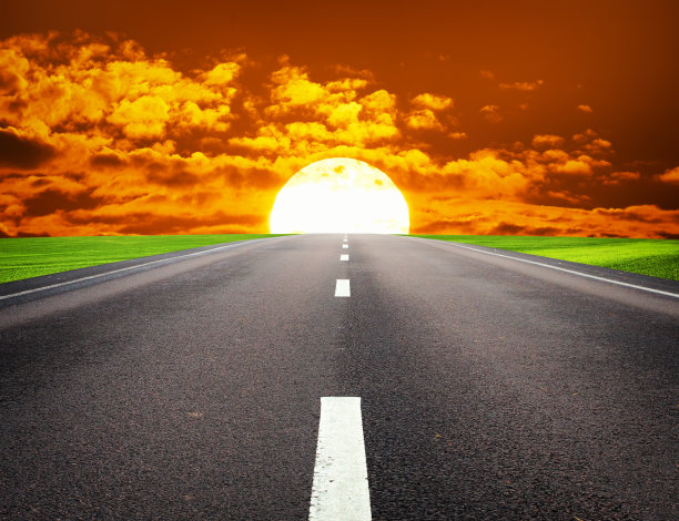 深的道路。图片下载