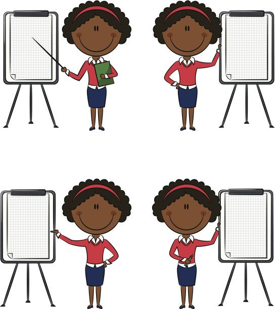 非裔美国商务女士介绍图片下载