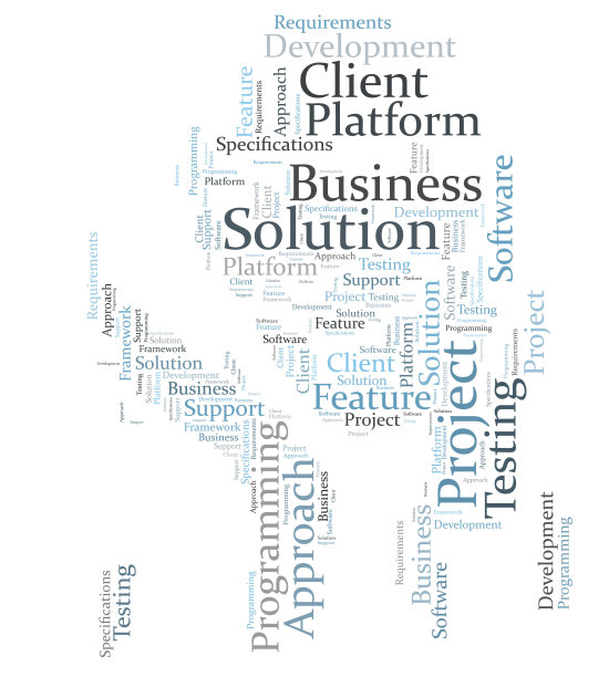 业务解决方案字云图片下载