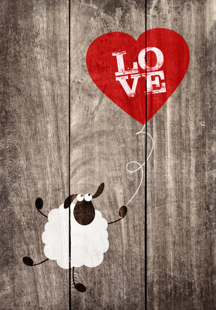 爱卡通绵羊图片下载