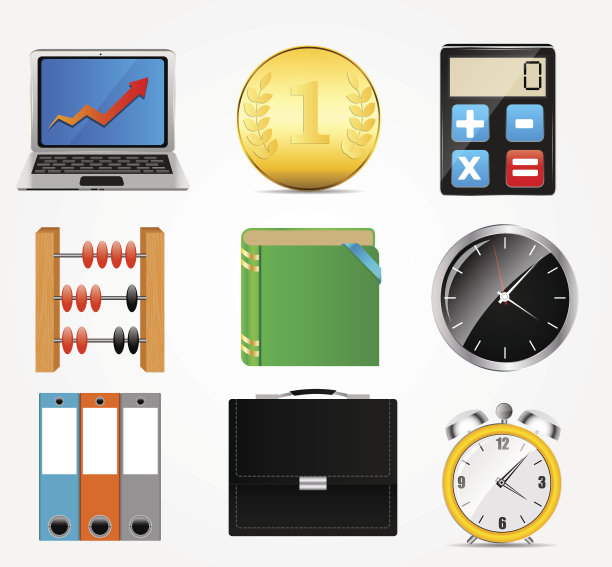 商业图标矢量插图集图片下载