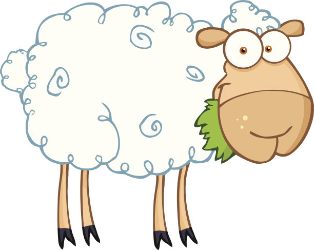 微笑的羊图片下载