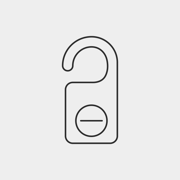 请勿打扰线性图标图片下载