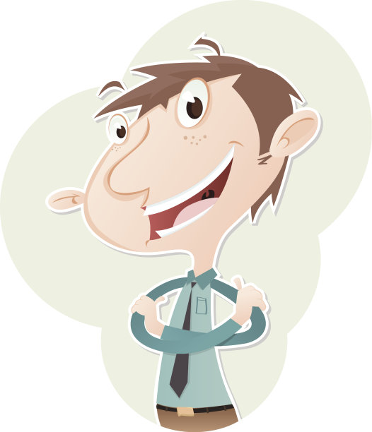 微笑着双臂交叉的商人图片下载