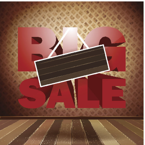 大减价的木材背景的复印空间。图片下载