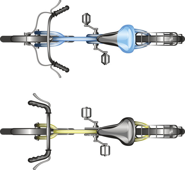 自行车俯视图图片下载