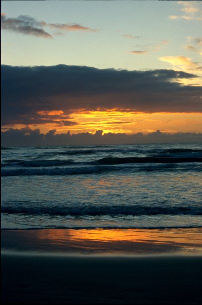 丹麦西海岸的日落。图片下载