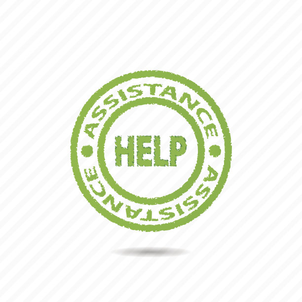 绿色的帮助按钮。图片下载