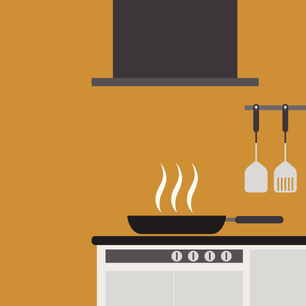 厨房装修的矢量设计图片下载