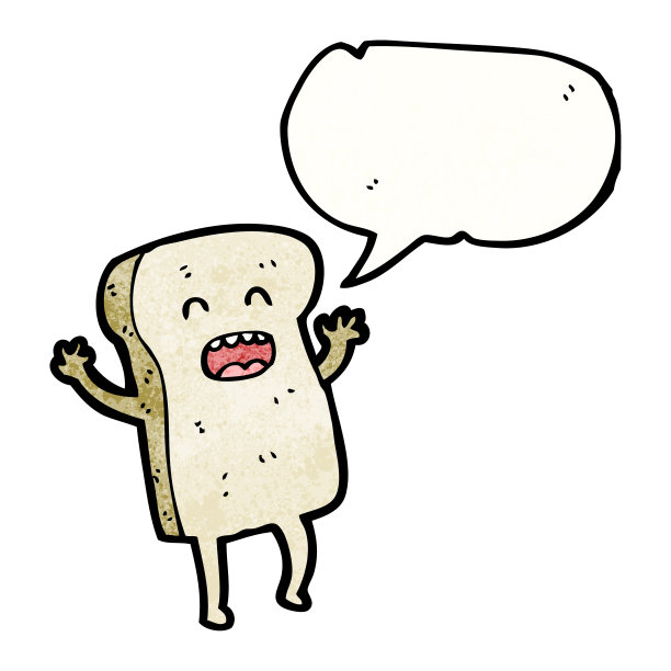 切片面包卡通人物图片下载