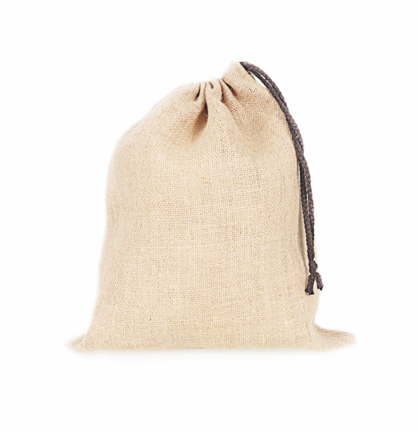 麻袋孤立在白色背景上图片下载