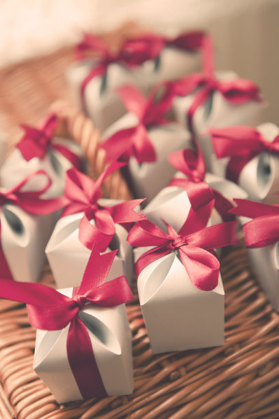 婚礼或圣诞节的小礼物图片下载