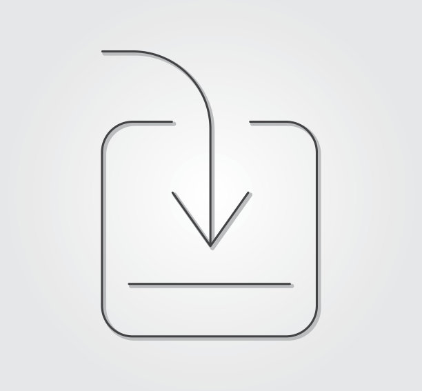 简单的网页图标:纤细的风格线图片下载