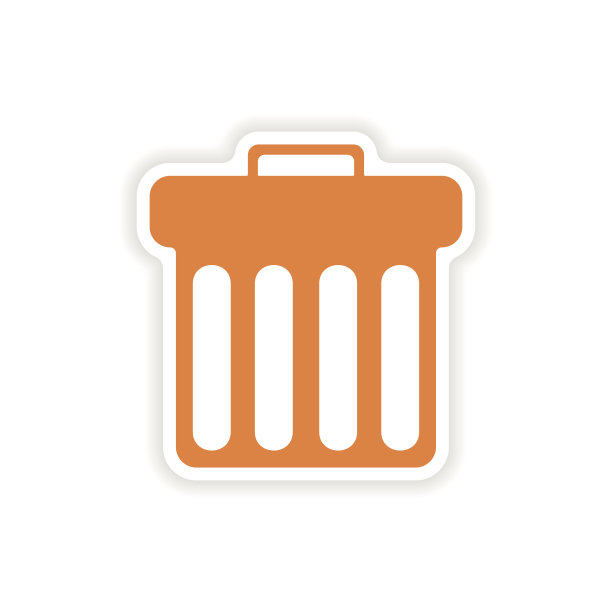 图标贴纸现实设计的纸垃圾图片下载