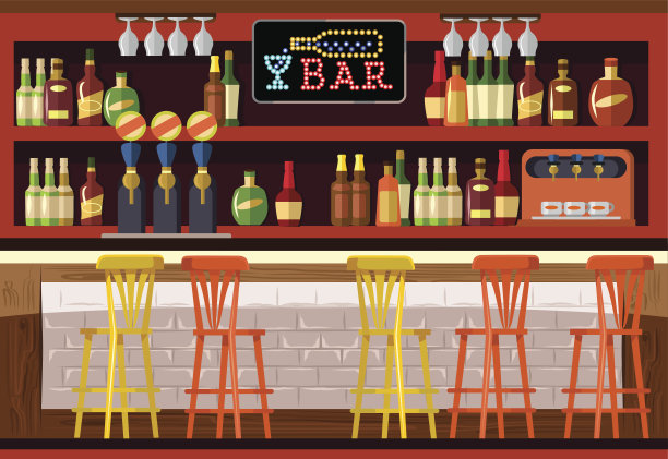 矢量条平面插图图片下载