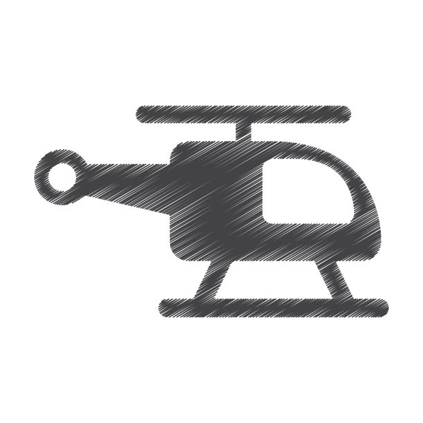 直升机运输孤立图标图片下载