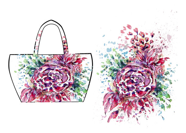 玫瑰插画素材ID：162420934