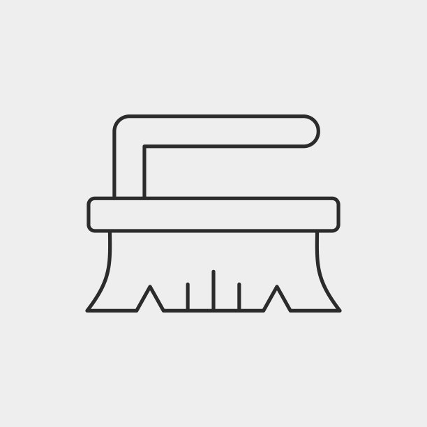 清洁刷线条图标图片下载