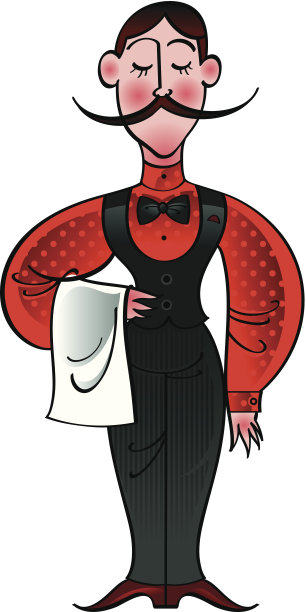 餐厅服务员图片下载