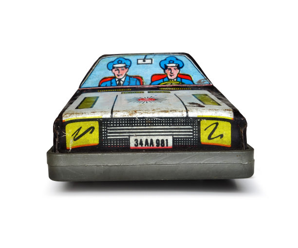 复古警车玩具图片下载