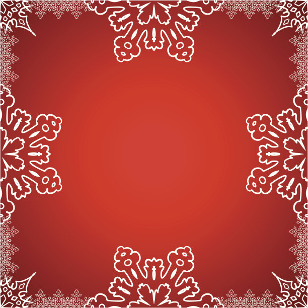 雪花边缘的圣诞节边框图片下载