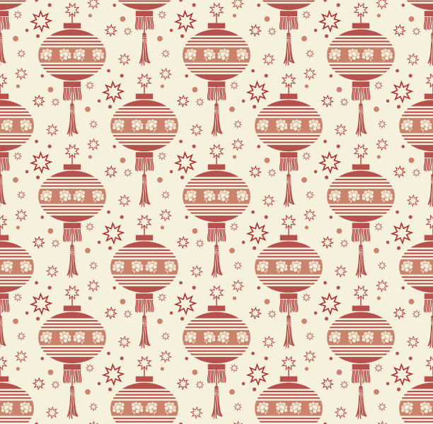 中国新年，图案，复古图片下载