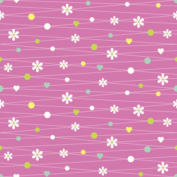 心花和点图案图片下载