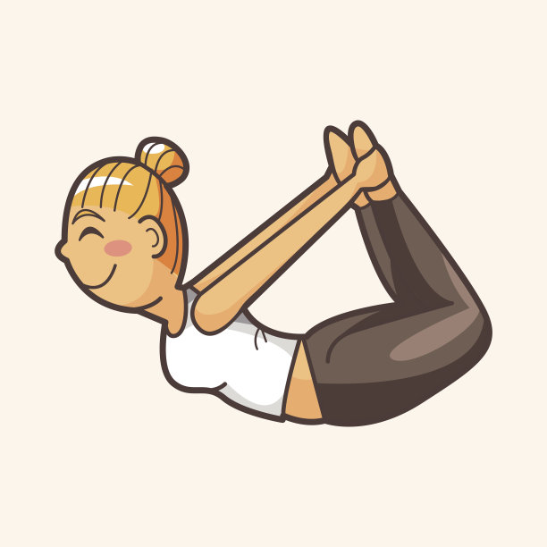 瑜伽的主题元素图片下载