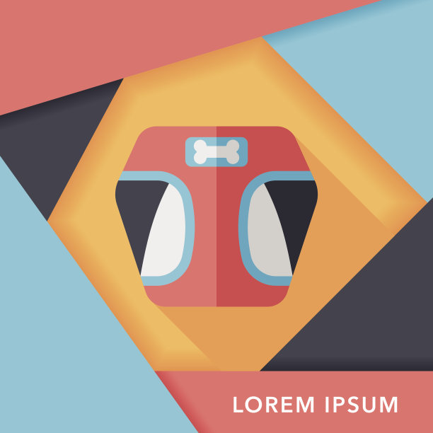 宠物衣服与长影子的图标，eps10图片下载