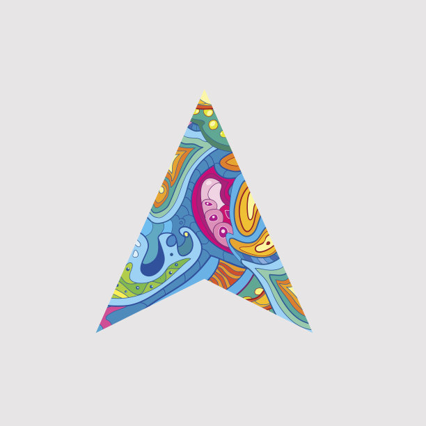 彩色图案鼠标光标图片下载