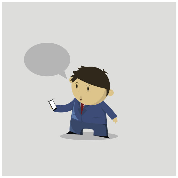 商人持有智能手机图片下载
