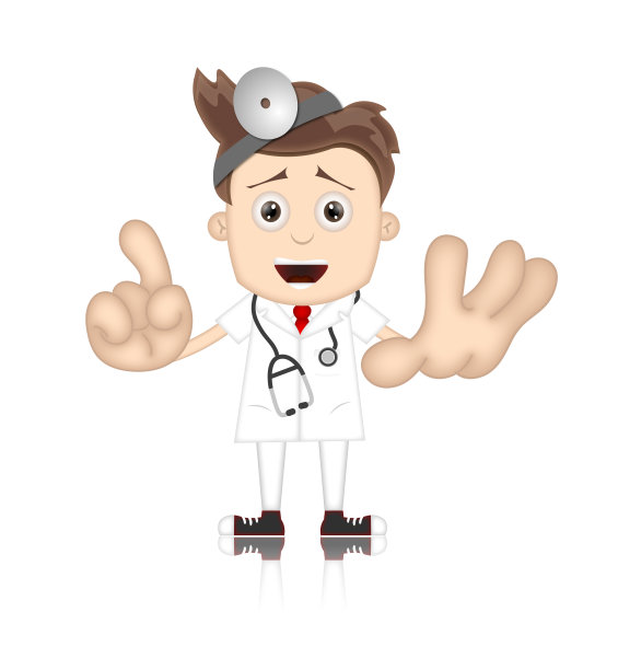 本男孩，愤怒的医生，医生，医院卡通图片下载