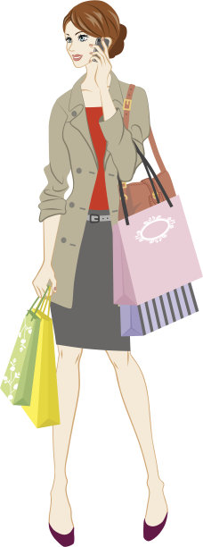 购物的女人图片下载