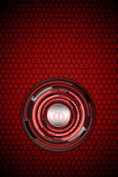 红色电源按钮技术图片下载